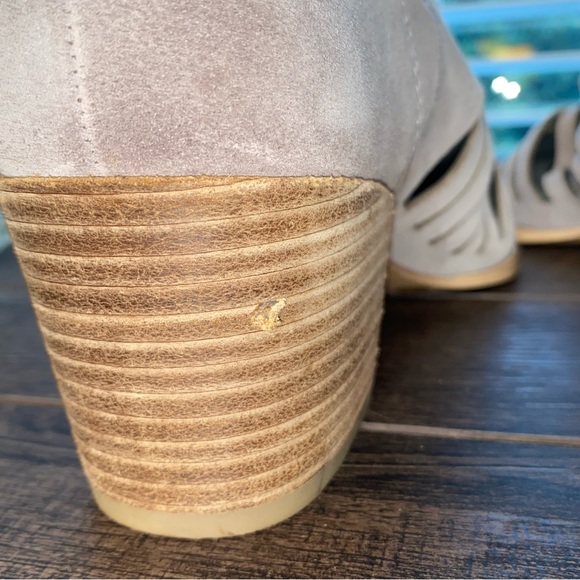 1. State Arnet Stacked Heel booties Suede Gray 9M - Picture 12 of 16